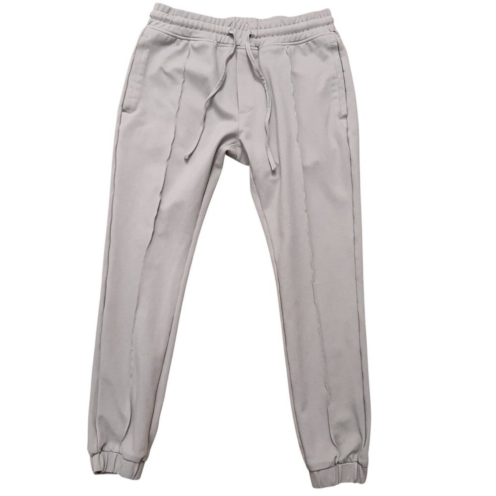 Arne Joggers Mens Size M Tracksuit Pants Drawstring Stretch Viscose Nylon Gray